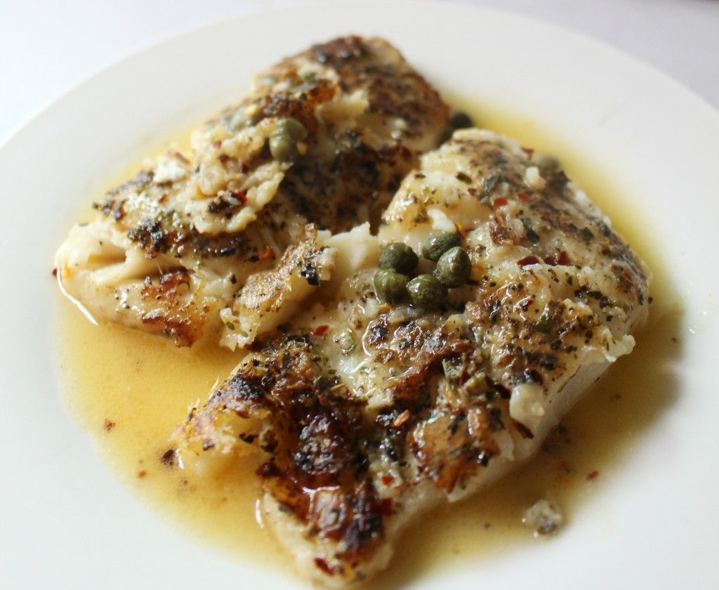 Keto Cod Lemon Piccata