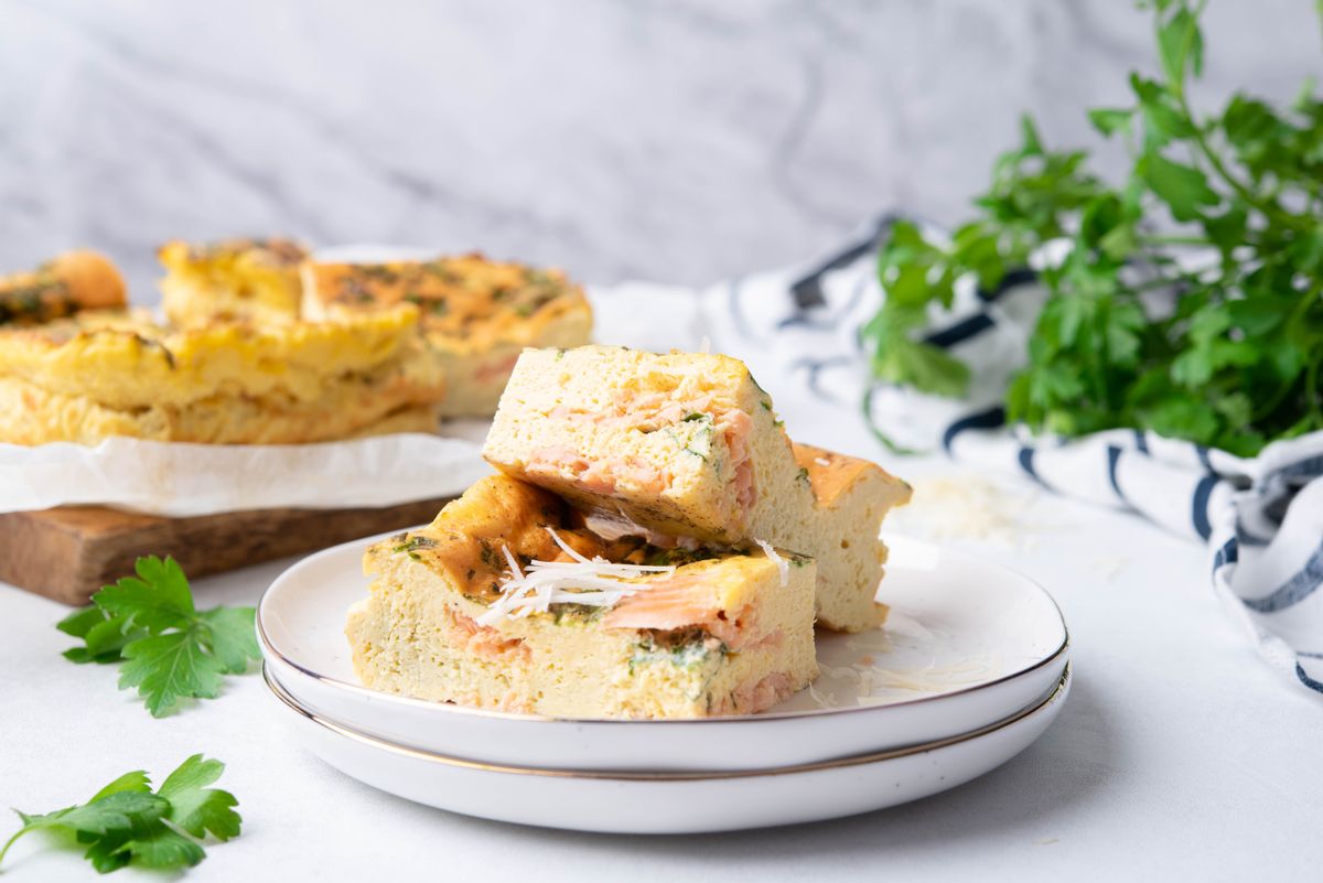 Easy Mediterranean Keto Egg Bake