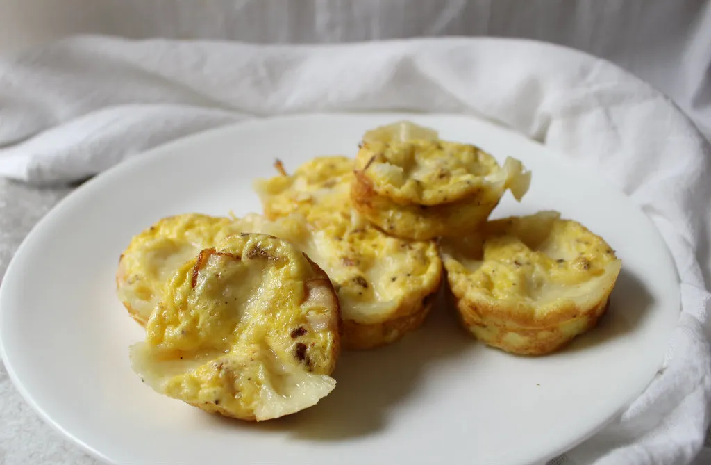 Keto Turkey Swiss Egg Muffin Tops