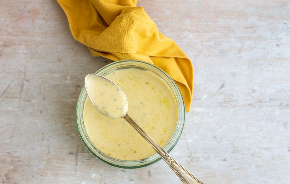 Low Carb Orange, Tahini and Chia Salad Dressing