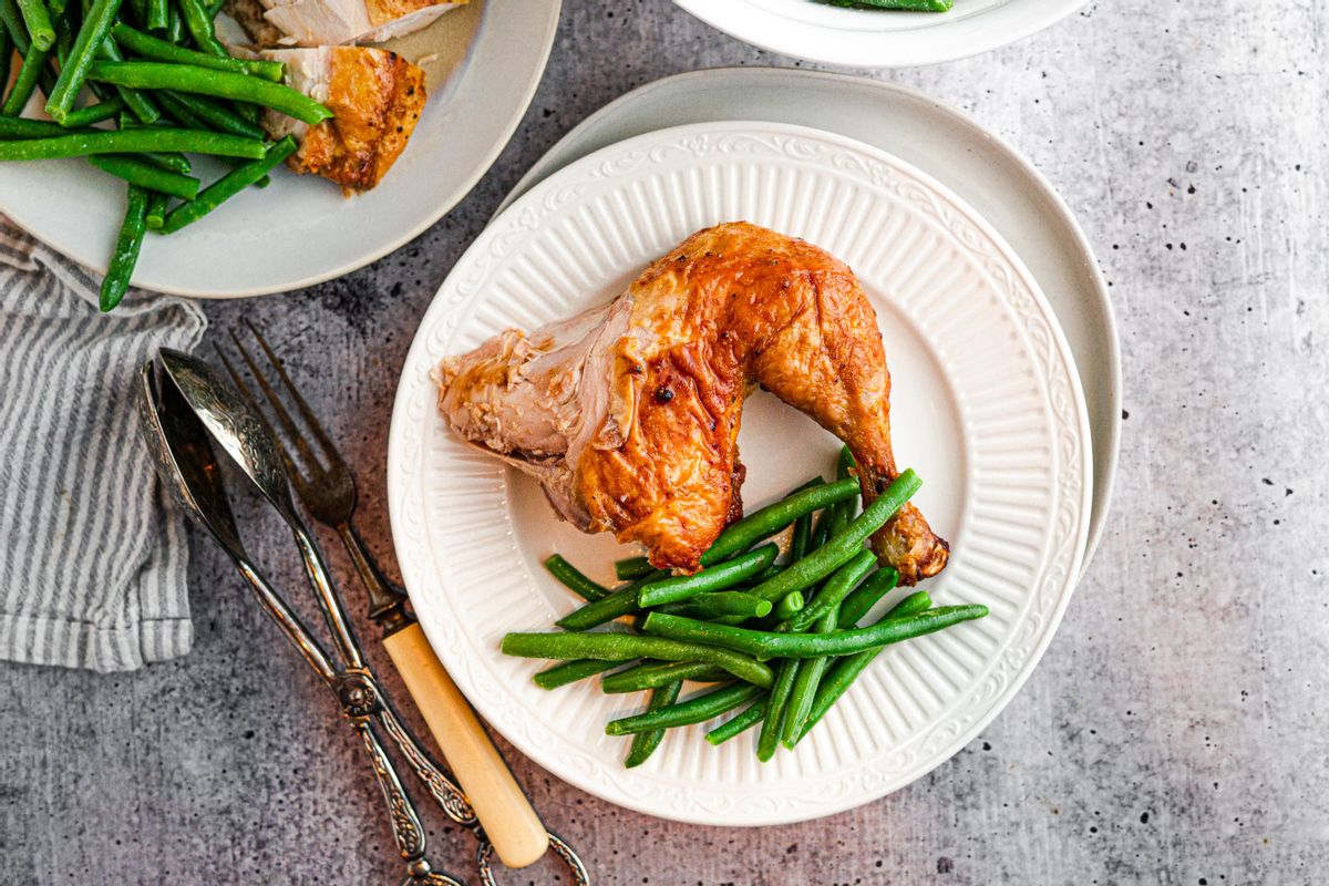 Keto Air Fryer Rotisserie Chicken Dinner