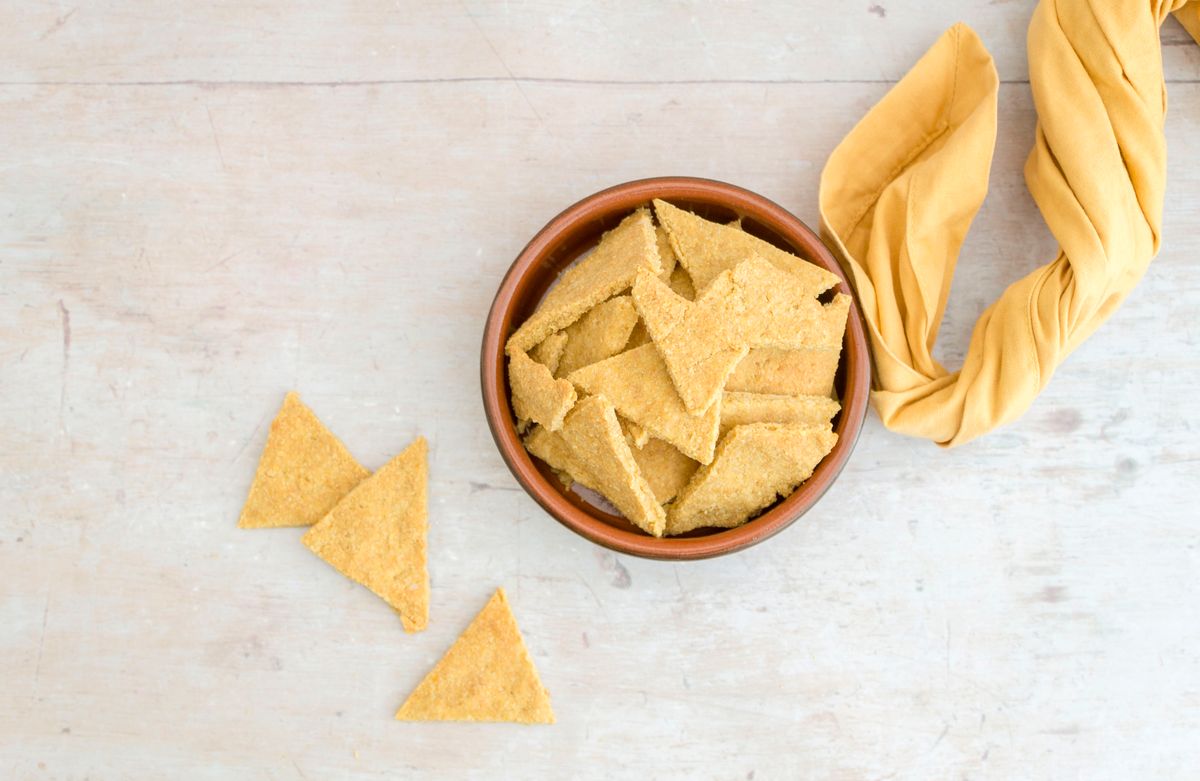 Keto Mexican Style Vegan Nacho Chips