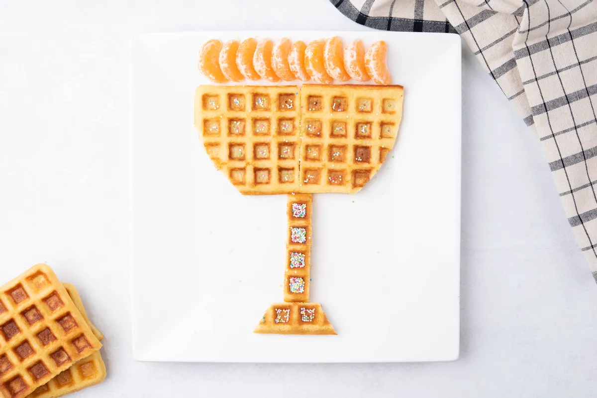 The Ultimate Keto Menorah Waffles