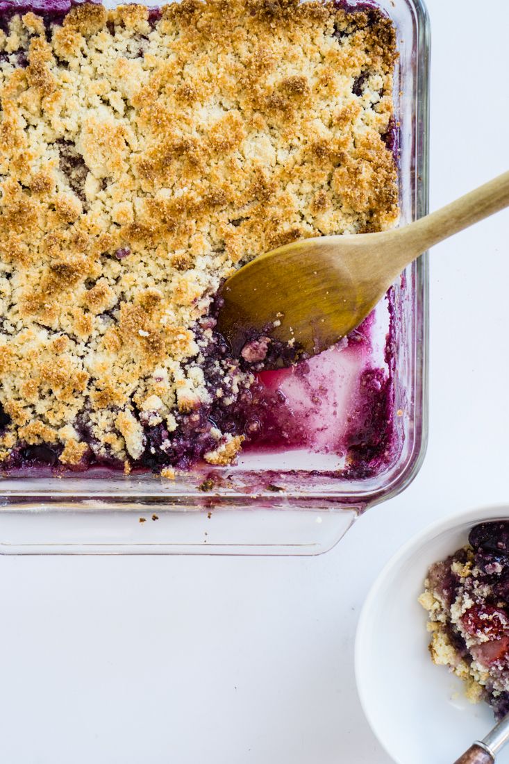 Low Carb Mixed Berry Cobbler