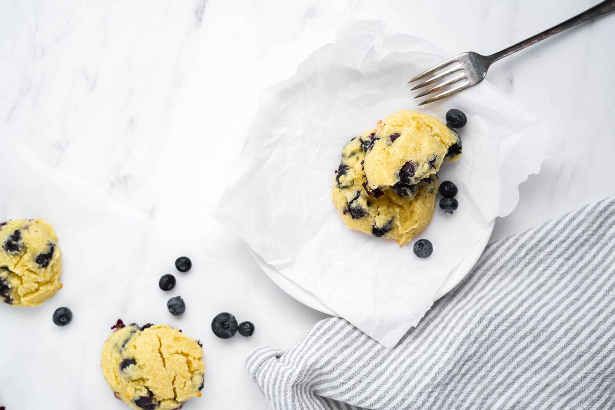  Keto Blueberry Drop Scones