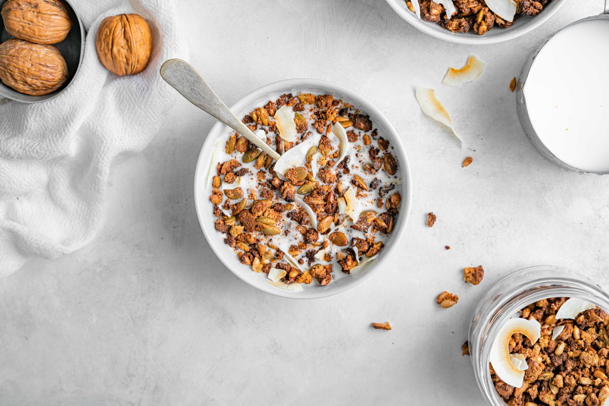 Zero Waste Keto Walnut Milk and Granola