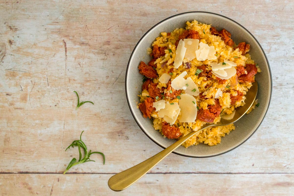 Low Carb Chorizo Risotto