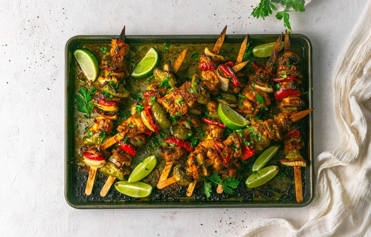 Keto Mexican Grilled Chicken Skewers