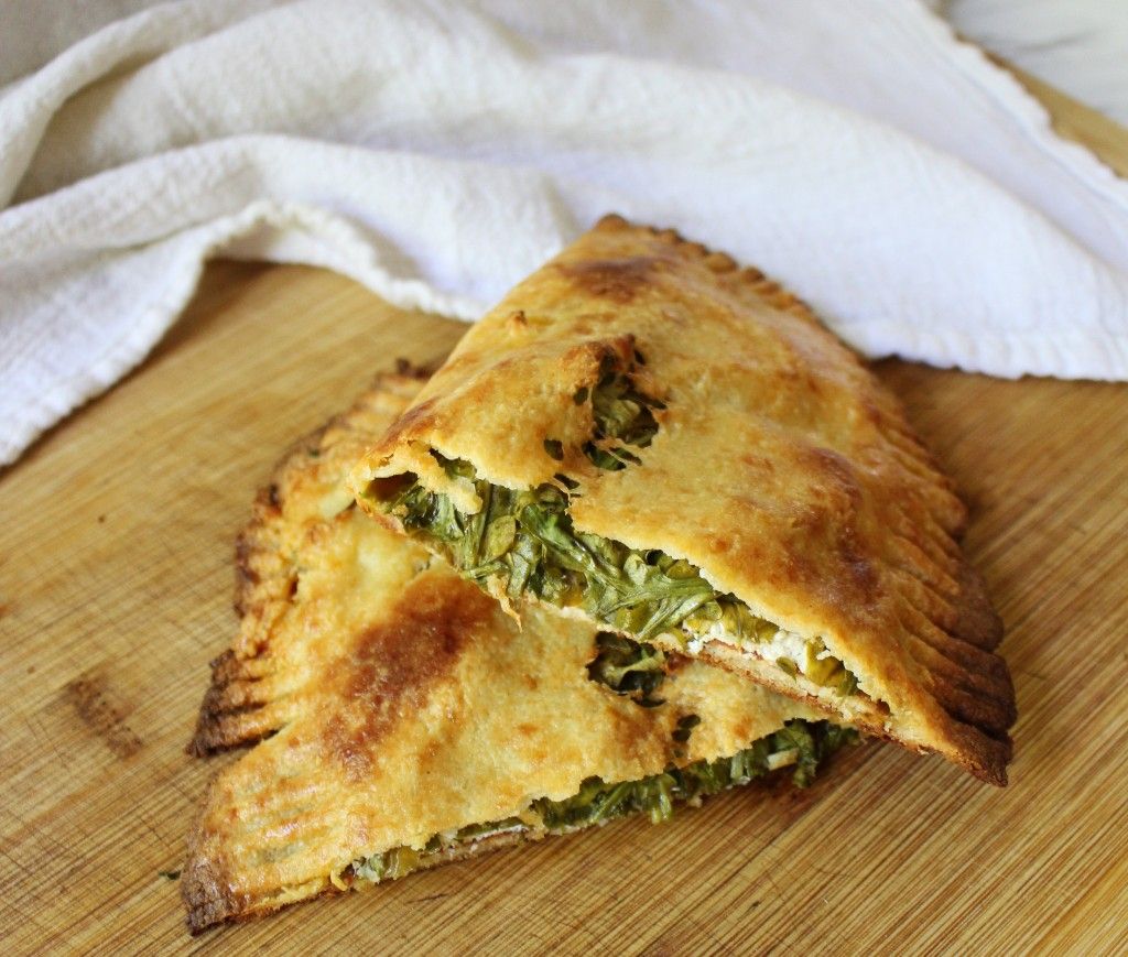 Keto Goat Cheese, Arugula, Pepperoni Calzone for Two