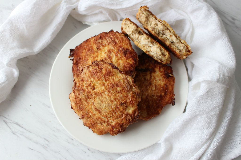 Keto Baked Breaded Chicken Patties