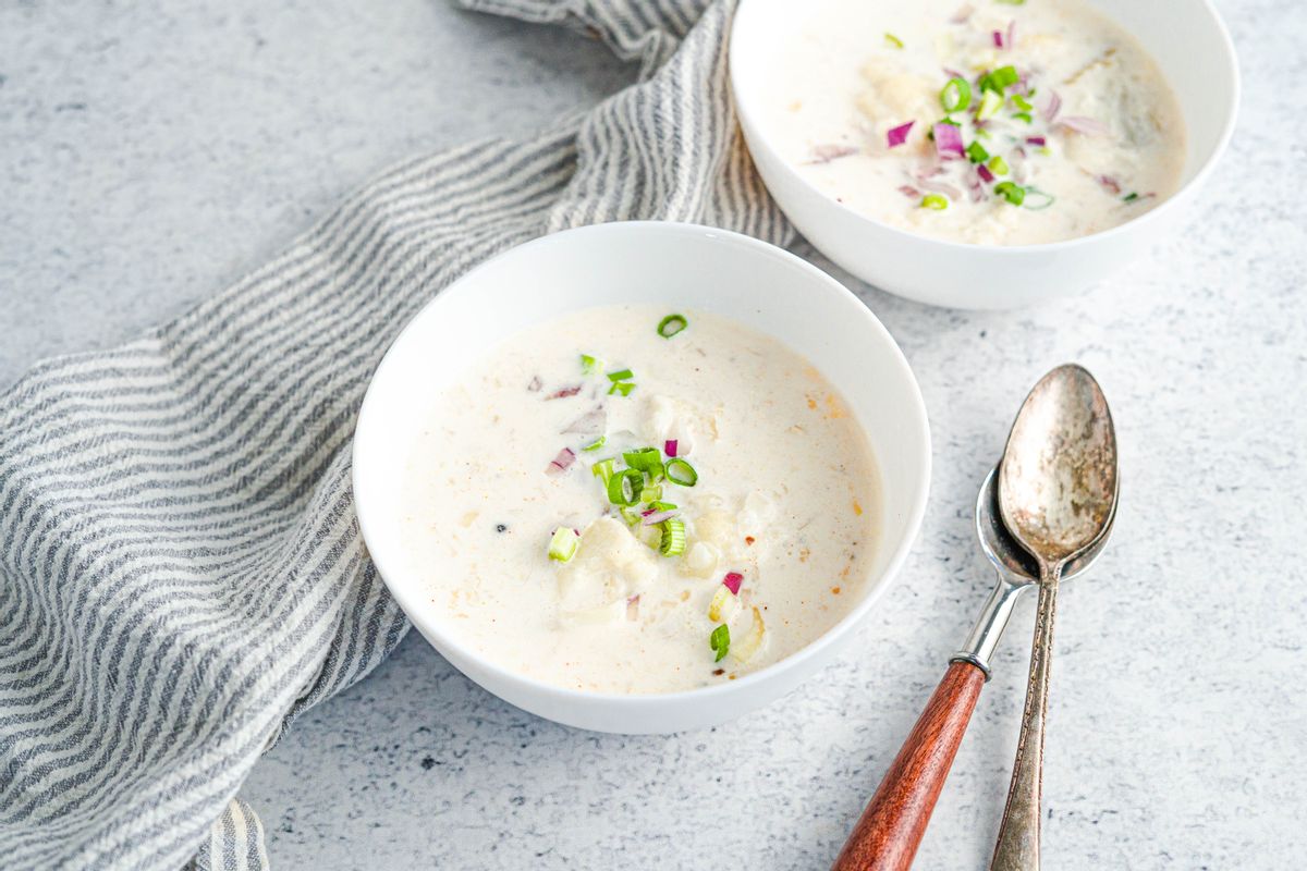 Keto Slow Cooker Fish Chowder