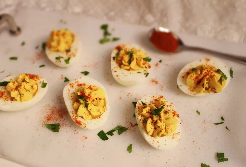 Keto Breakfast Deviled Eggs