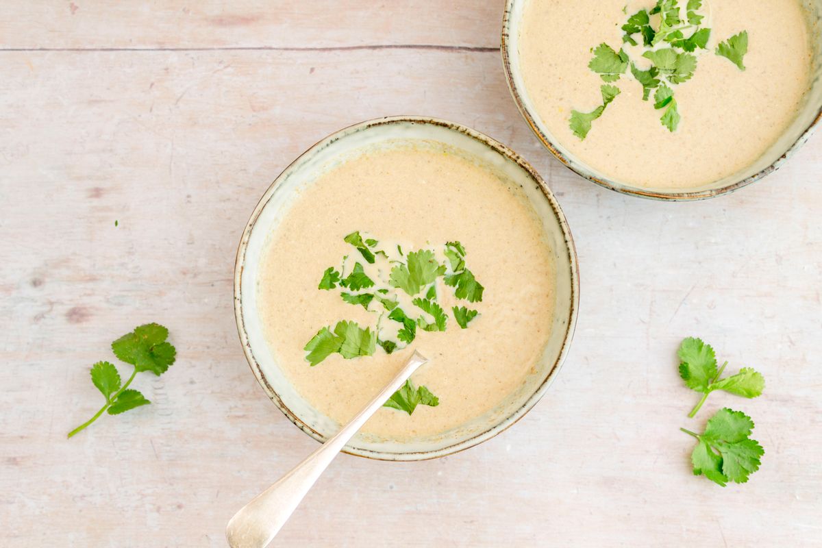 Keto Curried Cream of Mushroom Soup