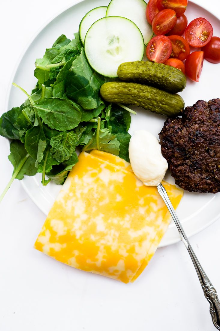 Keto Burger Plate