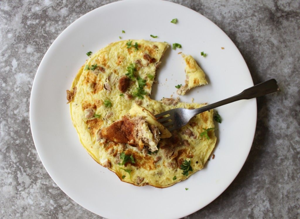 Keto Crispy Tuna Omelette