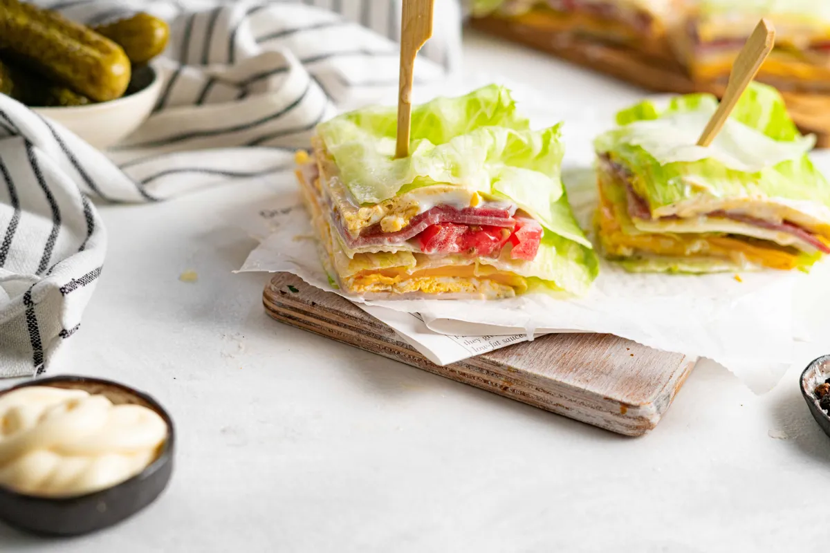 Keto Lettuce Club Sandwich | Carb Manager