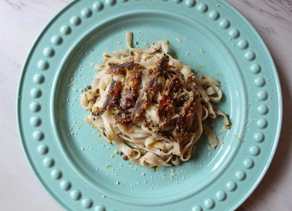 Keto Anchovy and Lemon Pasta