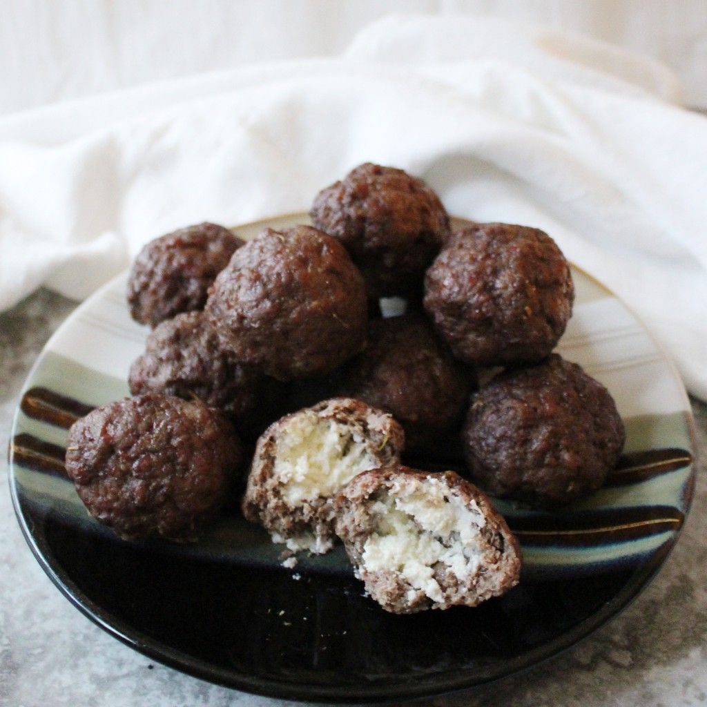 Keto Goat Cheese Sirloin Meatballs