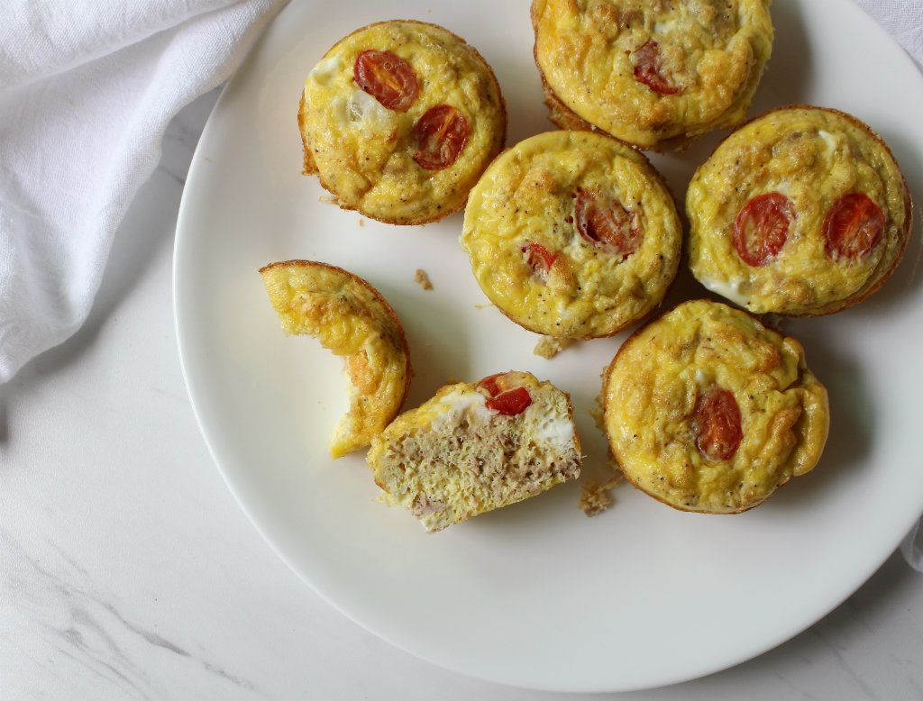 Keto Tuna Melt Egg Cups