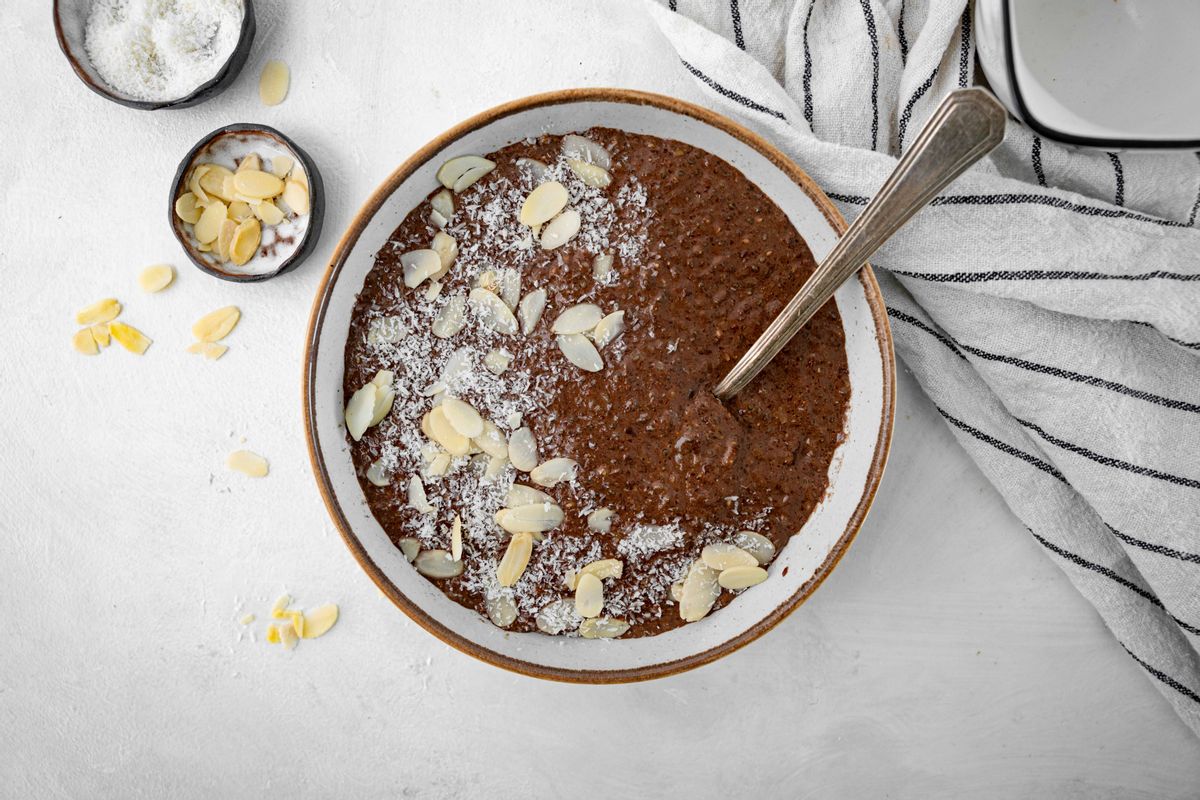 Keto Mocha Flaxseed Porridge 