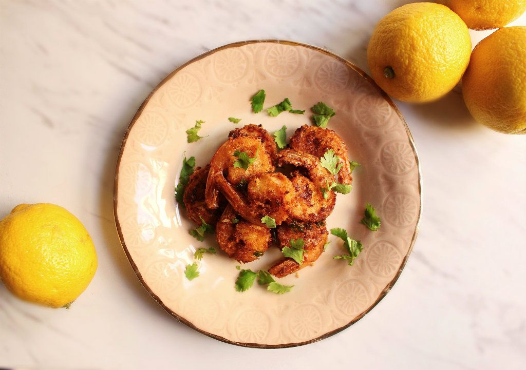 Low Carb Lemon-Parm Jumbo Shrimp