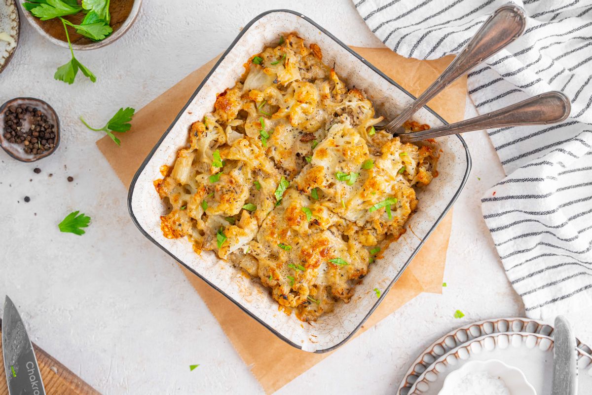 Budget-Friendly Keto Tuna Cauliflower Casserole 