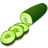 Cucumber, raw, with peel