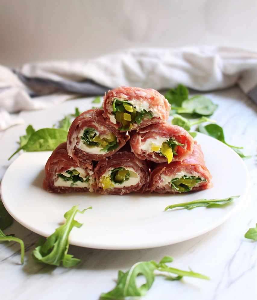 Keto Prosciutto And Capicola Pinwheels