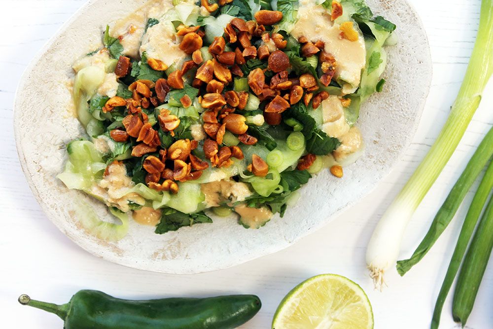 Low Carb Peanut and Cucumber Salad