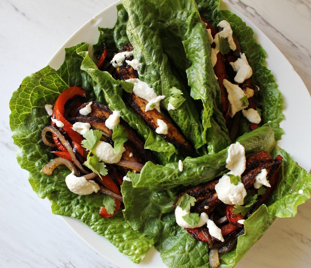 Low Carb Vegan Tacos w Cashew Crema