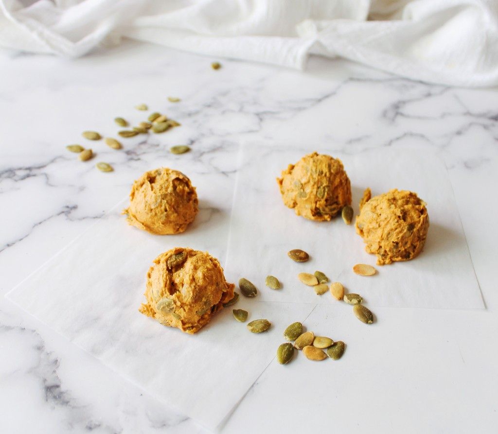 Pumpkin Cookie Protein Balls - Once Upon a Pumpkin