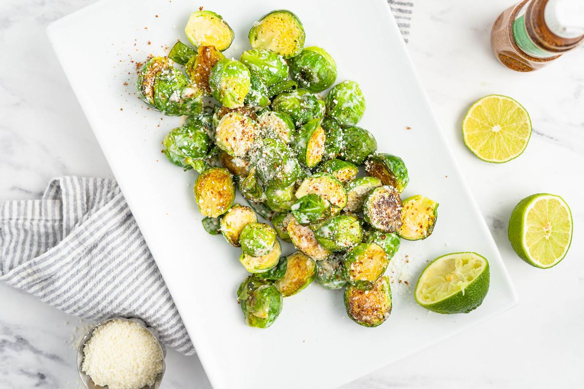 Keto Brussels Sprouts Elotes