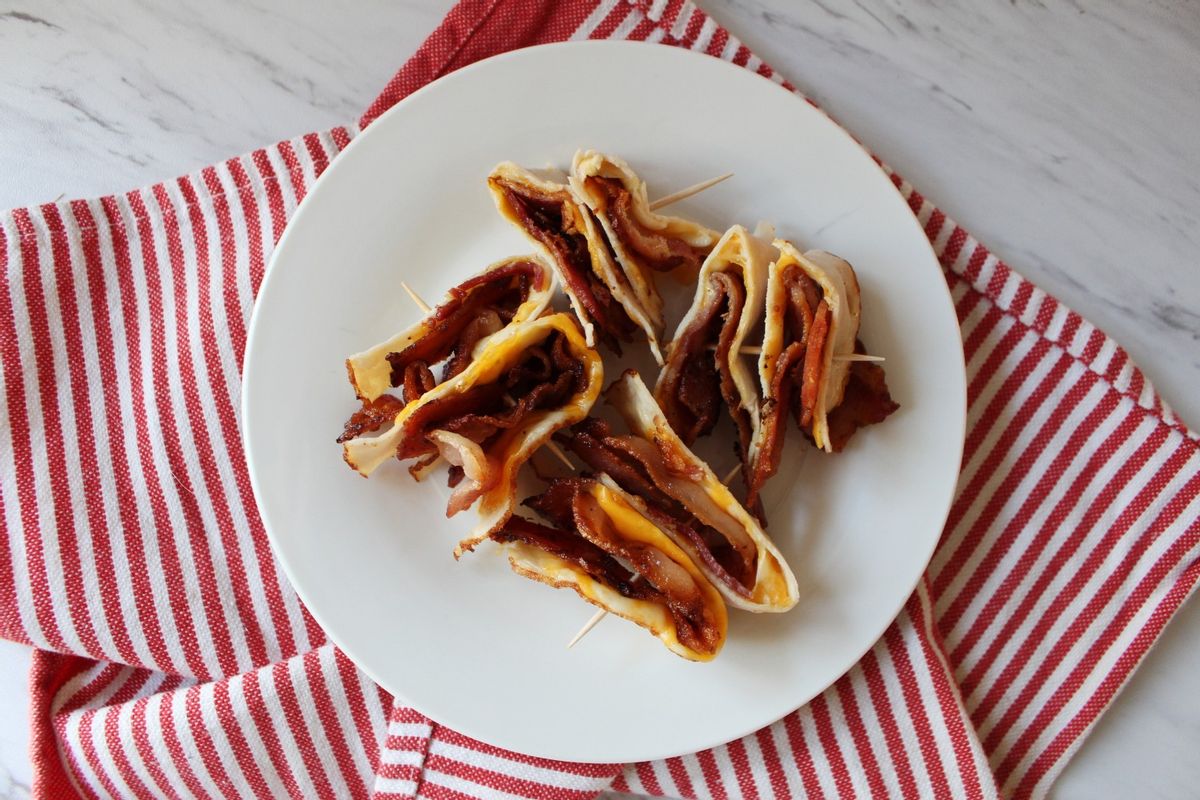 Keto Turkey Bacon Cheese Toothpicks