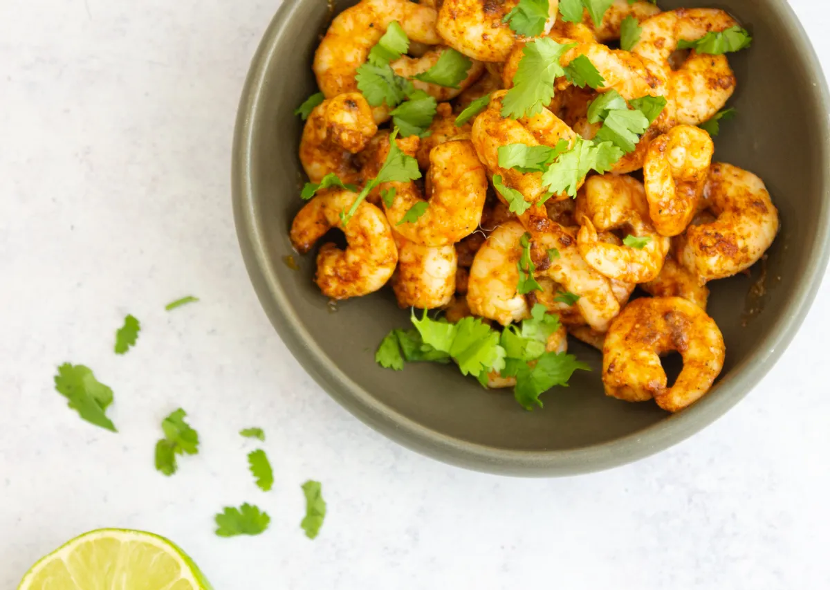 Keto Chili Lime Air Fryer Shrimp