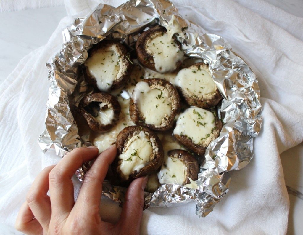 Keto Cheese Mushrooms