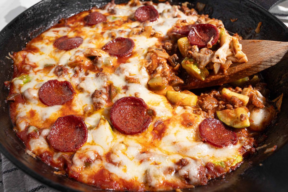 Keto Family-Friendly Pizza Skillet