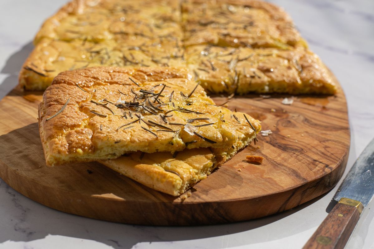 3-Ingredient Keto Cloud Bread Focaccia