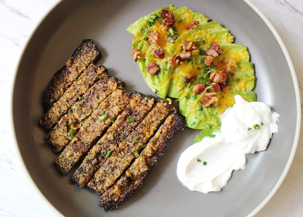 Low Carb Parmesan Crusted Steak