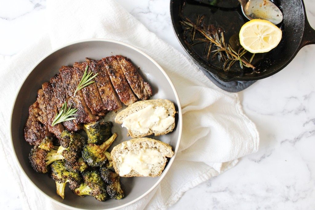 Low Carb OMAD NY Strip Dinner