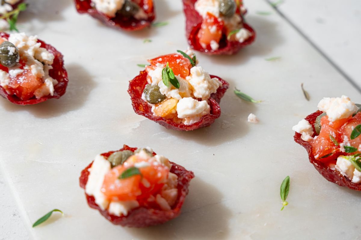 Easy Keto Crispy Salami Bites