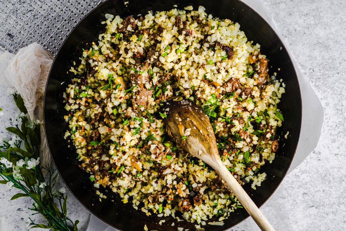 Keto Arroz Carreteiro