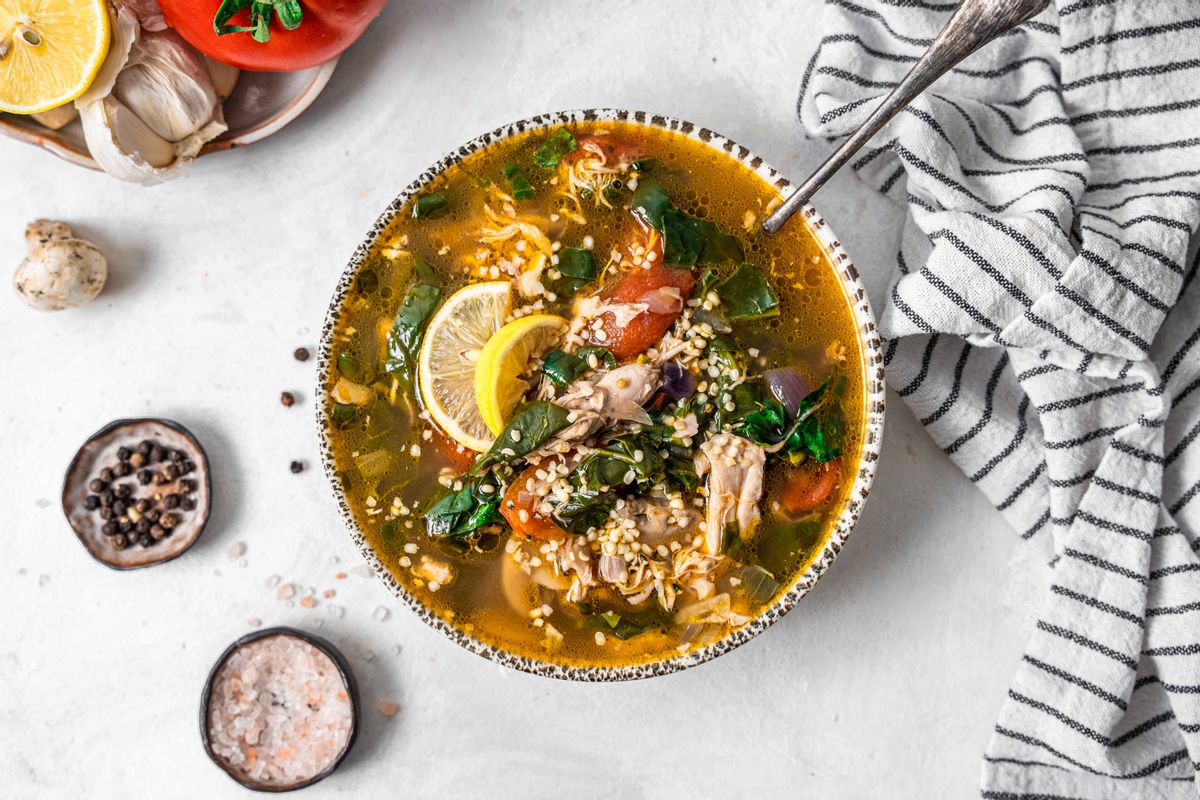 Chicken Keto Flu Soup 