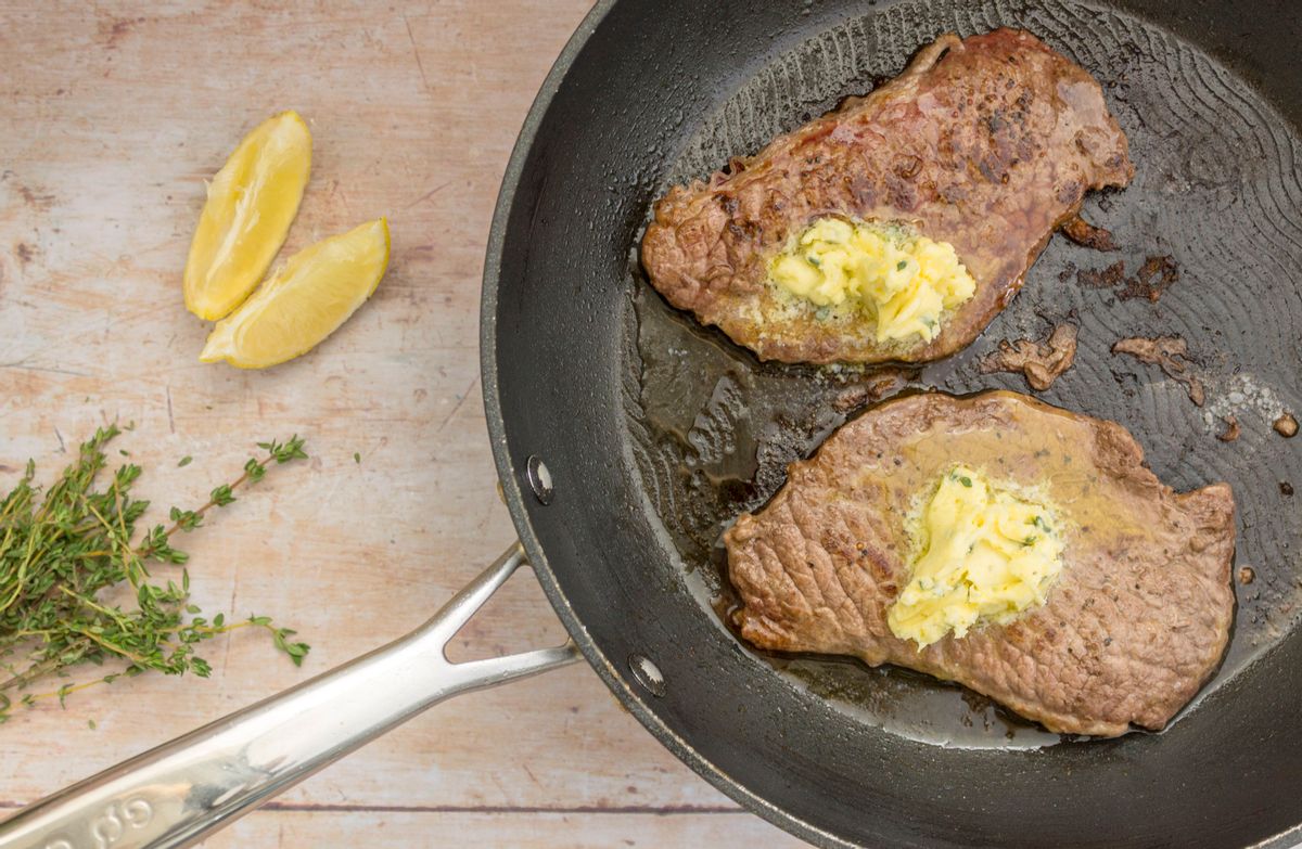 Keto Sizzler Steaks with Parmesan Butter