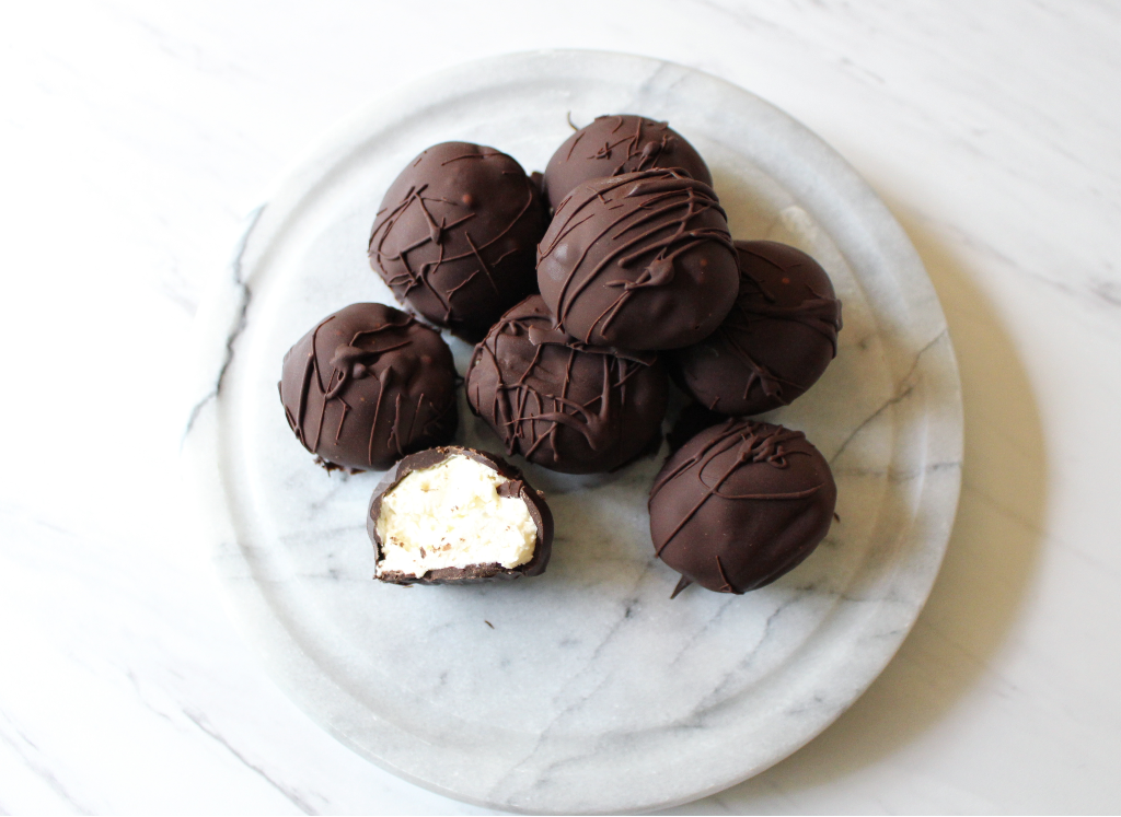 Keto Dirty Chai Cheesecake Truffles