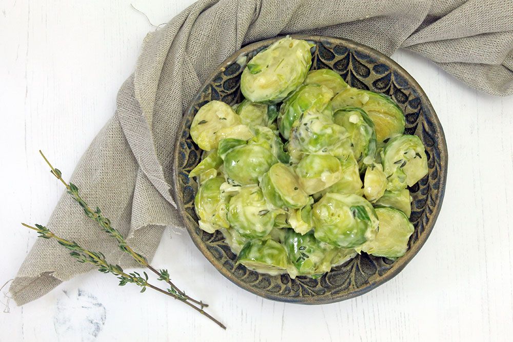 Keto Creamed Sprouts