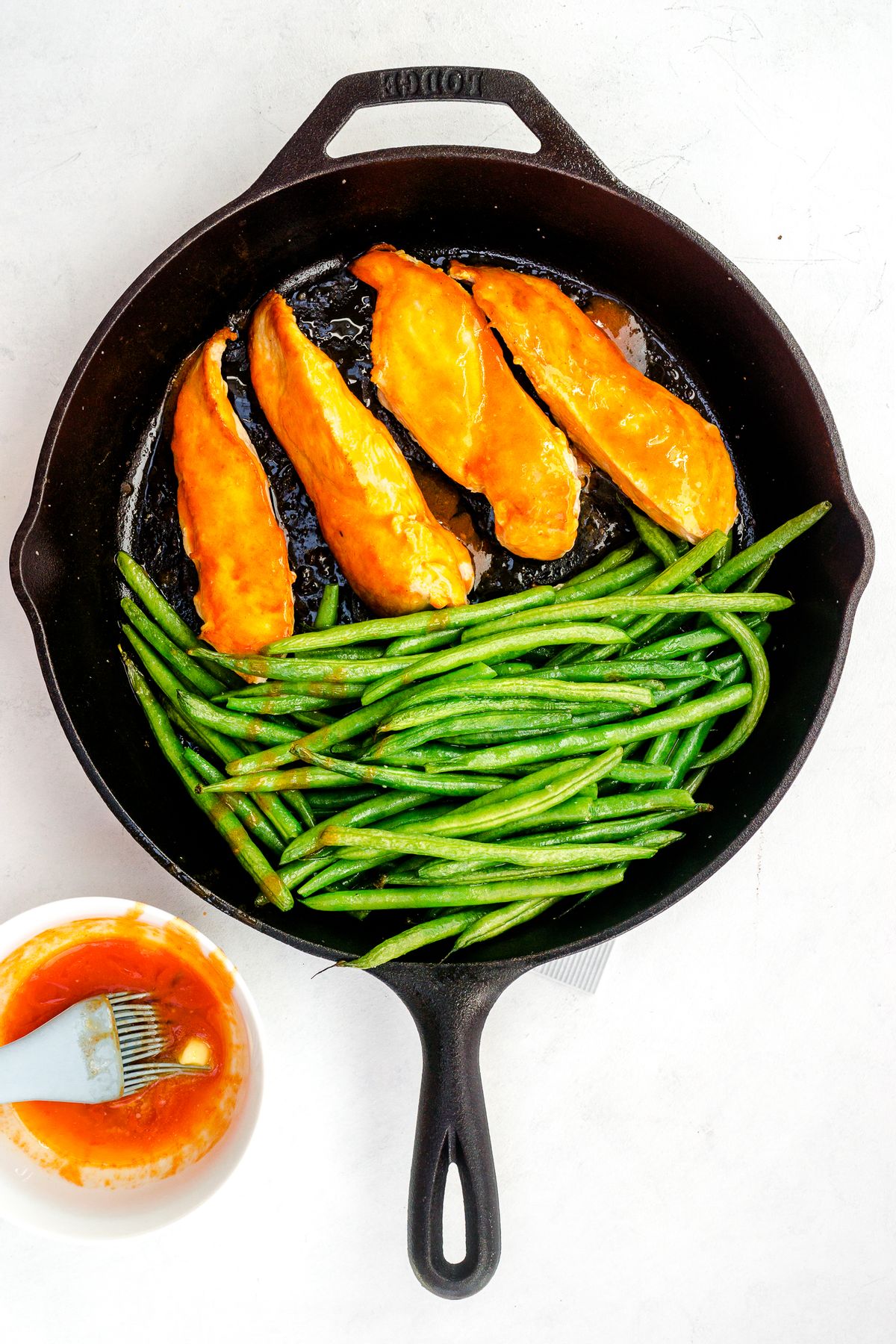 Keto Buffalo Chicken and Green Beans