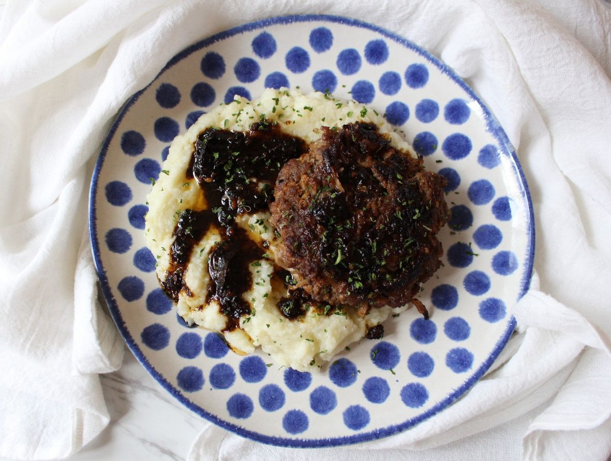 Keto Pork and Sauerkraut Patty Dinner