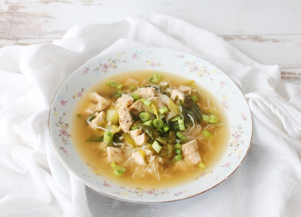 Keto Chinese Chicken Noodle Soup