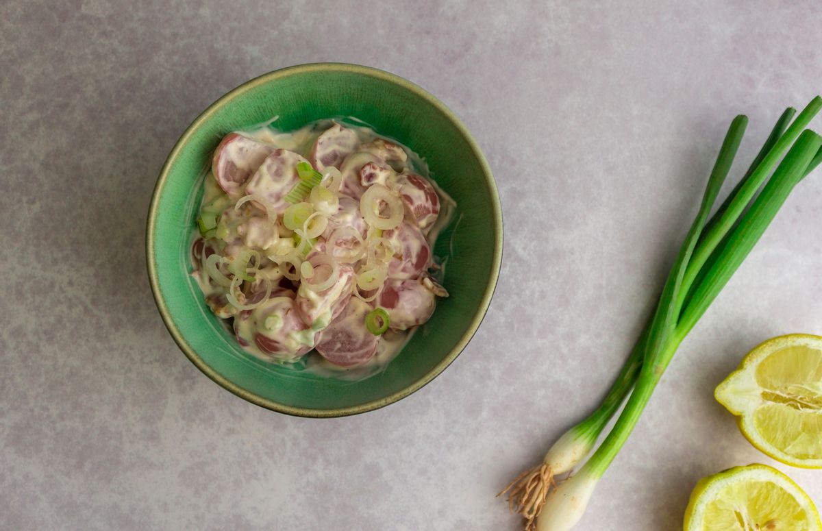 Keto Bacon And Scallion "Potato" Salad