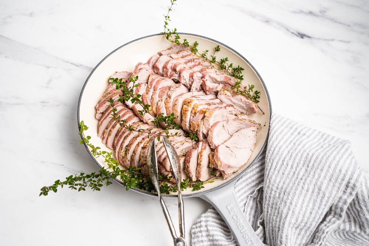 Low Carb Roasted Garlic Herb Pork Tenderloins